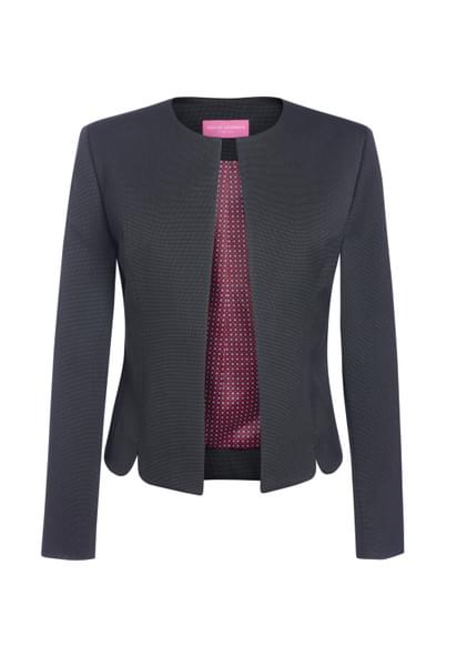 Vega Tailored Fit Blazer, Eclipse Collection - Charcoal pin dot