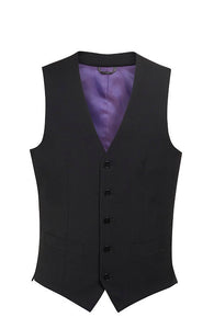 Busso Mens Black Vest - Mens Suit Vests - Uniforms Canada