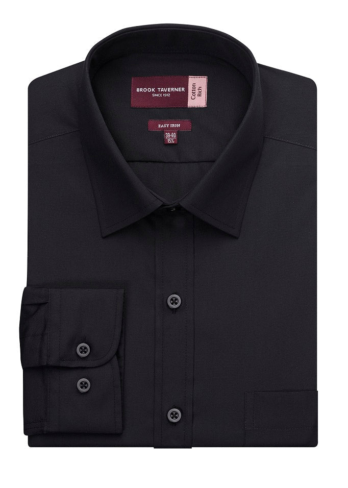 Black Rapino Classic Fit Shirt for Men