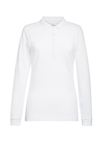 Anna Long Sleeve Polo for Women - White