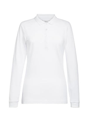 Anna Long Sleeve Polo for Women - White