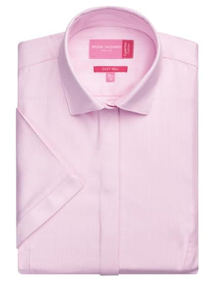 Beautiful Pink Short Sleeve Dress Shirt for Women