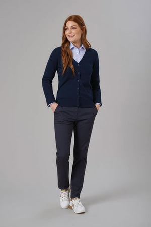 Augusta V-neck Cardigan - Navy