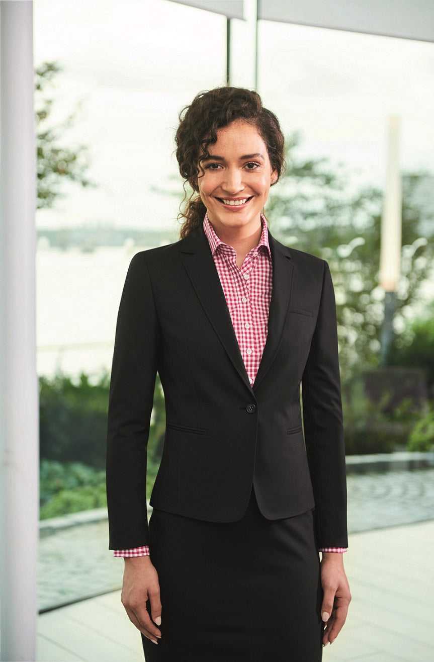 Lille Slim Fit Ladies Blazer - Uniforms Canada Black Suit Jacket - Short  Blazer – Ackermann's Apparel