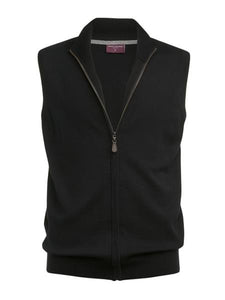 Lincoln Men's Knitted Zip Gilet Black- Casuals and Separates