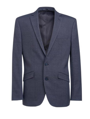 Lucio Slim Fit Jacket Navy Check - Casuals and Separates