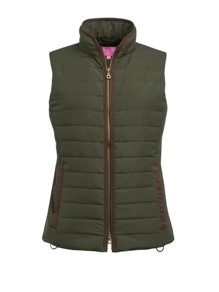 Long quilted gilet - Woman