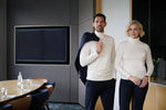 Athens Rollneck Sweater, Cream