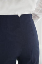 Rosalind High Waist Pants, Navy  - Eclipse Collection