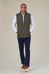 Tampa Men's Quilted Gilet Olive - Casuals and Separates