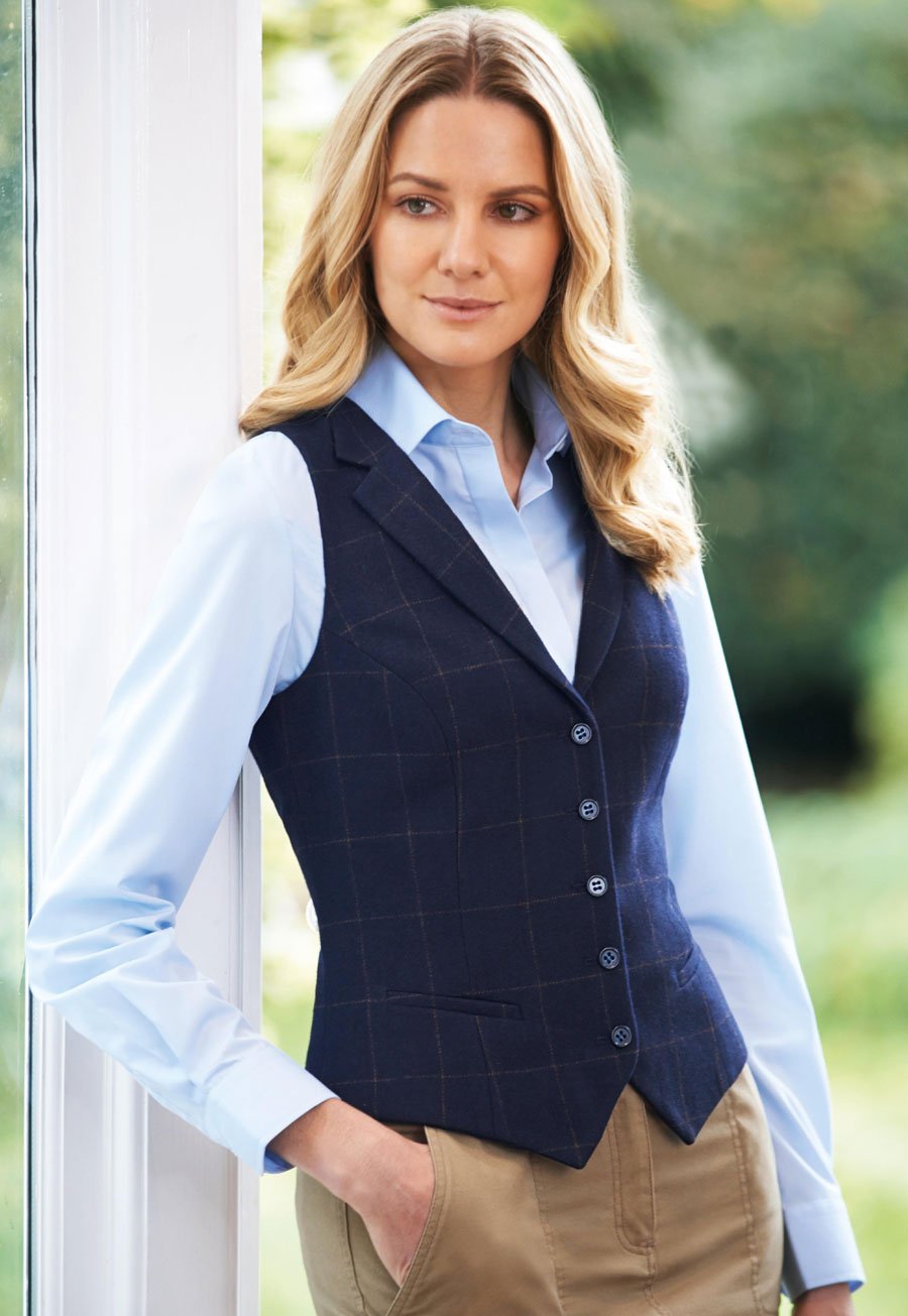Nashville Ladies Tweed Vest with Notch Lapel - Uniforms Canada –  Ackermann's Apparel