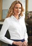 White Palena Long Sleeve Blouse for Women - Uniforms