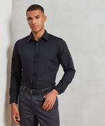 Poplin fitted long sleeve shirt - Premier Collection