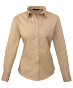 Women's poplin long sleeve blouse - Premier Collection