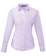 Women's poplin long sleeve blouse - Premier Collection