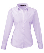 Women's poplin long sleeve blouse - Premier Collection