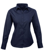 Women's poplin long sleeve blouse - Premier Collection