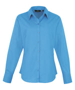 Women's poplin long sleeve blouse - Premier Collection