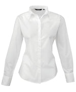 Women's poplin long sleeve blouse - Premier Collection