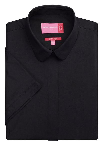 Soave semi fitted Short sleeve Ladies Blouse - uniform shirts canada –  Ackermann's Apparel