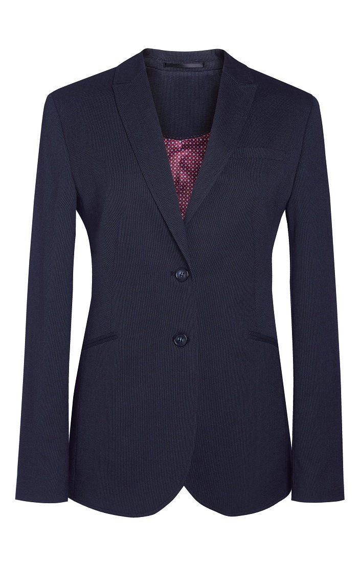 Cordelia Tailored Fit Two Button Navy Ladies Blazer - Womens Suit Blazers