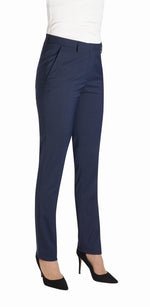 Signature Torino Slim Leg Pants, Navy Check