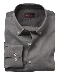 Toronto Mens Long Sleeve Royal Oxford Grey Shirt