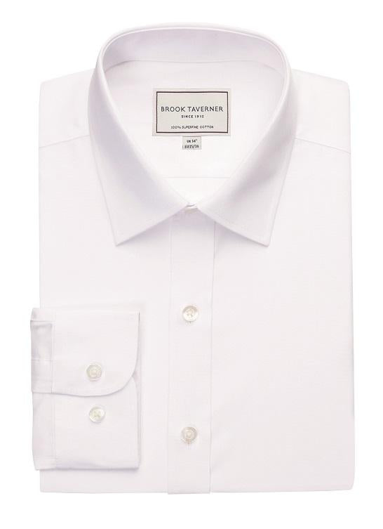 Mens 100% Cotton White Shirt Full Sleeves Cool Cotton