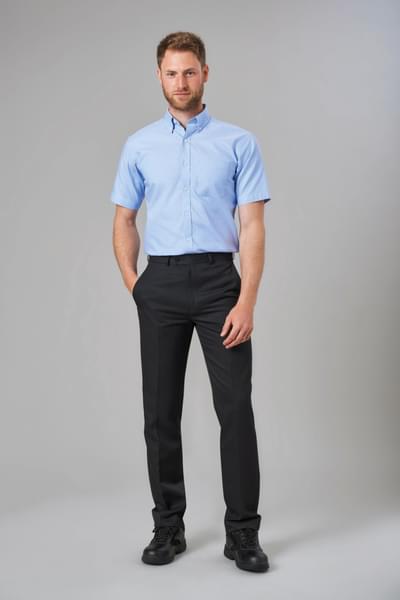 Tucson Classic Oxford Short Sleeve Shirt Sky Blue- Dress Shirts 