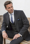 Avalino Charcoal Pinstripe 3 piece travel suit - Suits - Fashion for Work