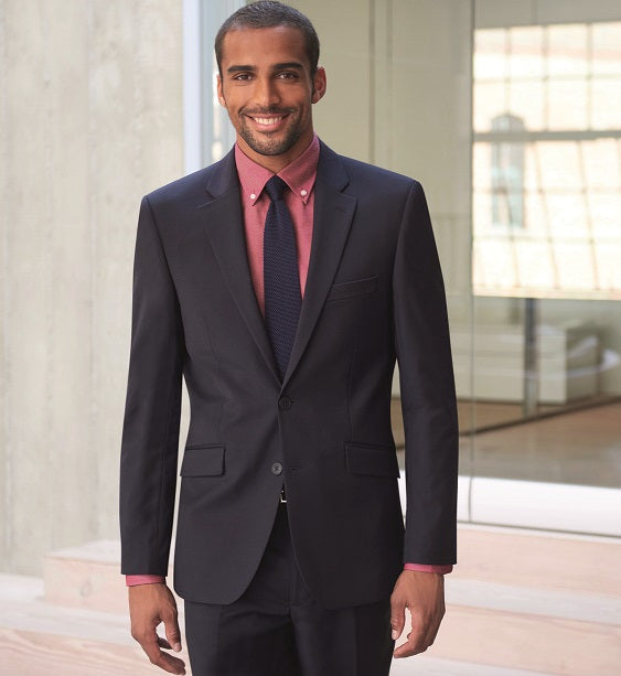Avalino Tailored Fit Mens Suit Navy Blazer - Mens Suits - Ackermann's Uniforms Canada