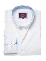 Lawrence White Oxford Dress Shirt for Men