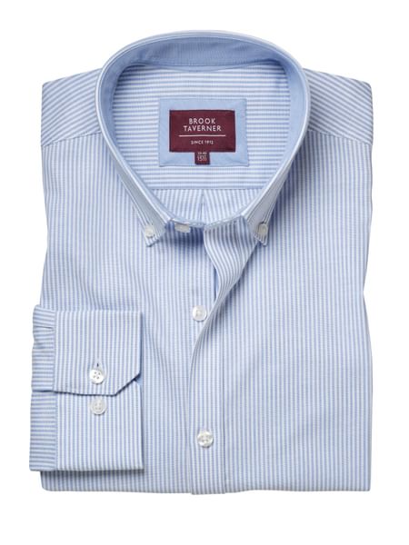 Lawrence Sky Blue Oxford Dress Shirt for Men