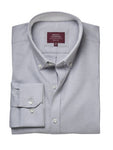 Lawrence Silver Grey Oxford Dress Shirt for Men