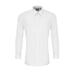 Poplin fitted long sleeve shirt - Premier Collection – Ackermann's Apparel