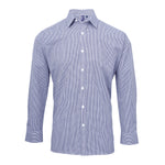 Business Casual Long Sleeve Navy Shirt for Men
