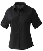 Women's roll sleeve poplin blouse- Premier Collection