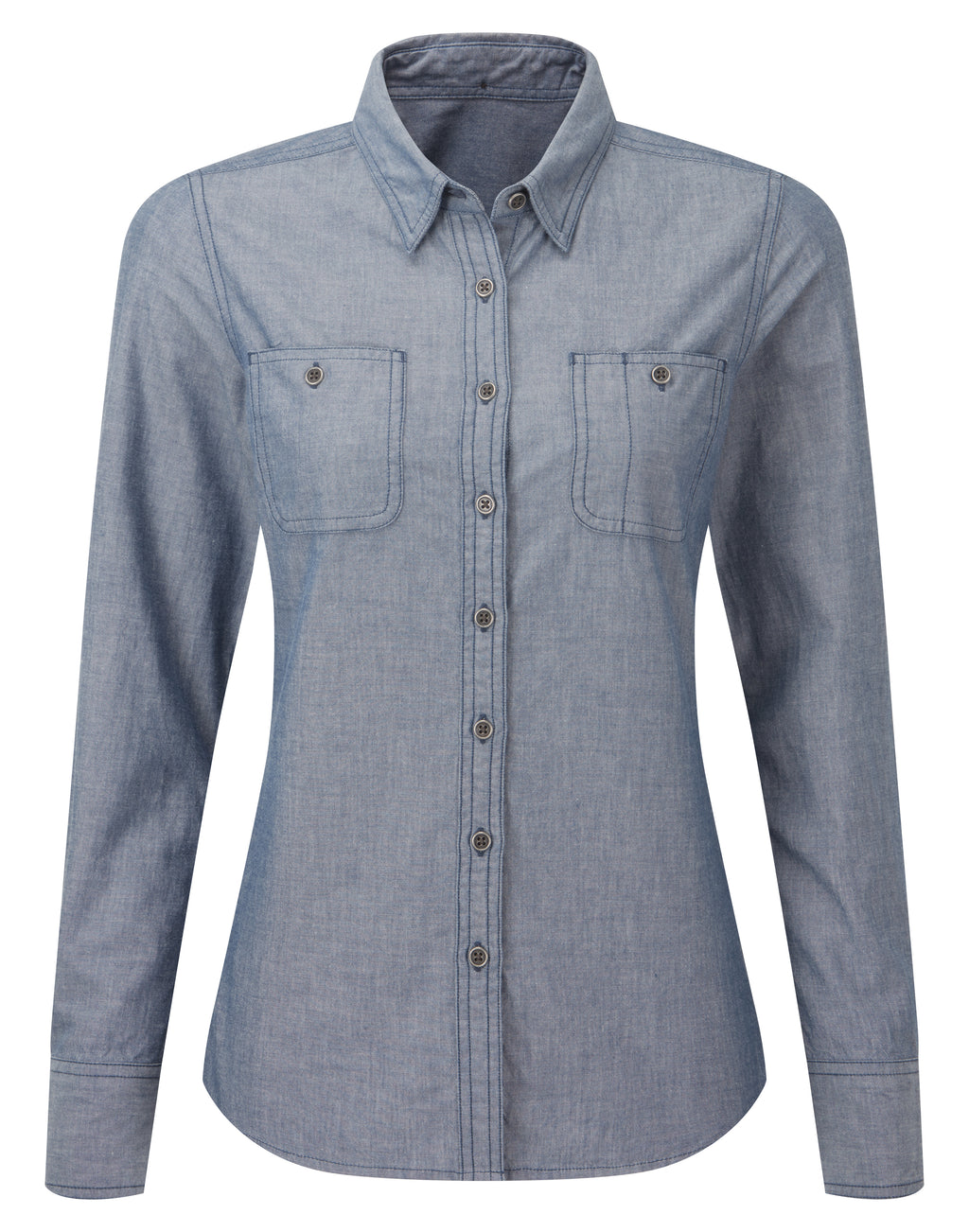 Women’s Chambray shirt, organic and Fairtrade certified - Premier Collection