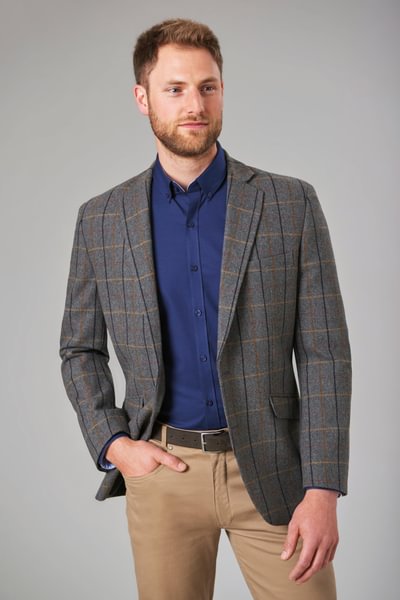 Quebec Mens Tweed Check Blazer Tweed Blazers Uniforms Canada