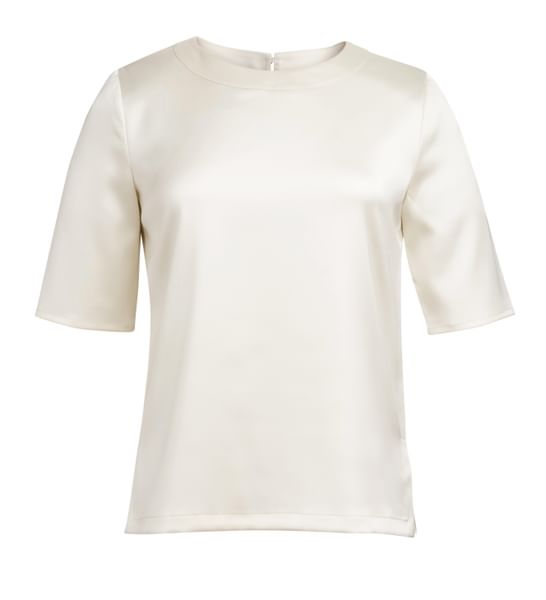 Simpuna Crinkle Shirt Blouse in Cream