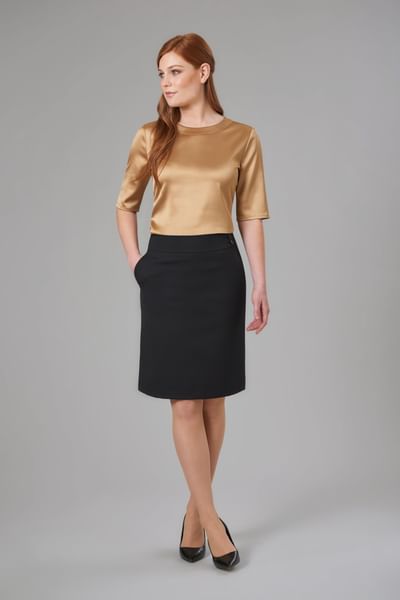 Merchant A-line Skirt, Performance Collection - Black