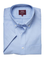 Sky Blue Oxford Shirt for Men - Cotton