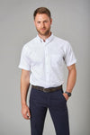 White Oxford Shirt for Men - Cotton