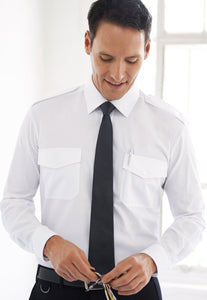 Ares Slim Fit Long Sleeve Pilot Shirt - Uniforms Canada