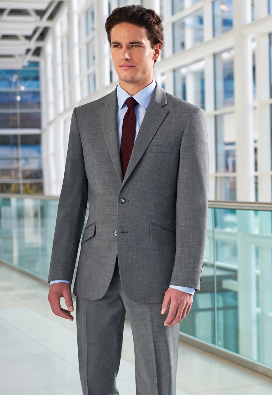 Avalino Tailored Fit Mens Suit Light Grey Blazer - Uniforms Grey Suits –  Ackermann's Apparel