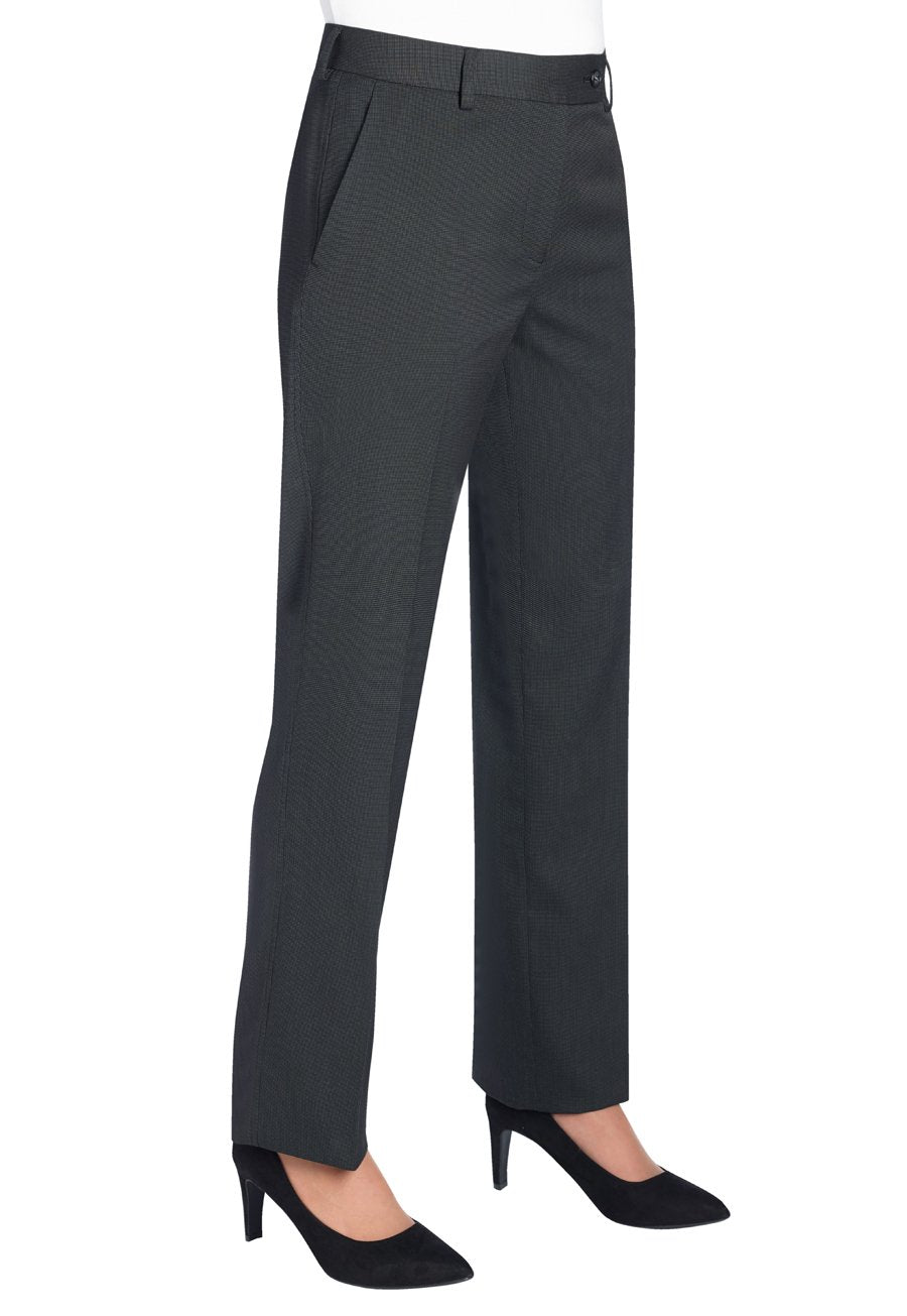 Bianca Tailored Fit Straight Leg Ladies Charcoal Pin Dot Pants - Womens Suit  Pants – Ackermann's Apparel