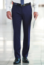 Cassino Flat Front Slim Fit Mens Navy Suit Pants - Hospitality Uniforms