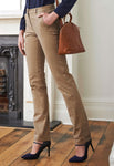 Houston Slim Leg Ladies Fashion for Work Beige Chinos