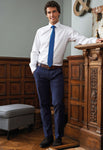 Miami Slim Fit Mens Business Casual Navy Chinos - Fashion for Work Uniforms