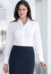 Treviso Long Sleeve rich in Cotton Blouse - Uniforms Canada